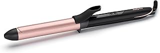 BaByliss Rose-Quartz 25mm Curling Tong - Hair Curler for Natural Waves and Curls, Ceramic, 6 Heat Settings 160°C to 210°C, Pink & Black, C451U