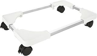 MIVIDE Computer Tower Stand, Adjustable CPU Stand with 4 Rolling Caster Wheels, White PC Stands for Floor, PC Tower Stands for Carpet