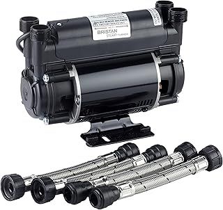 Bristan ST PUMP20TN 2 Bar Twin Ended Shower Pump , Black