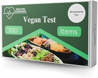 Vegan Food Intolerance and Sensitivity Test Kit | Non-Invasive Hair Sample | 550 Item Test | Personalised Results Report in 3 Days | UK Based
