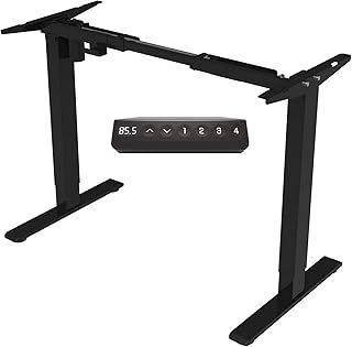 FLEXISPOT Electric Standing Desk Height Adjustable Sit Stand Desk with Heavy Duty Steel and Automatic Memory Smart Keyboard