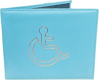 Disabled Blue Badge and Timer Holder Wallet Protector Disability Parking Permit Holder (Sky Blue)