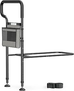 C3 PRO Bed Guard, Bed Rails for Elderly Adults, Safety Bed Rail Adjustable in Height with Ergonomic Wider Handrail, Fall Prevention Guard, Stability Enhanced Bed Guard Fits Single, Double Beds