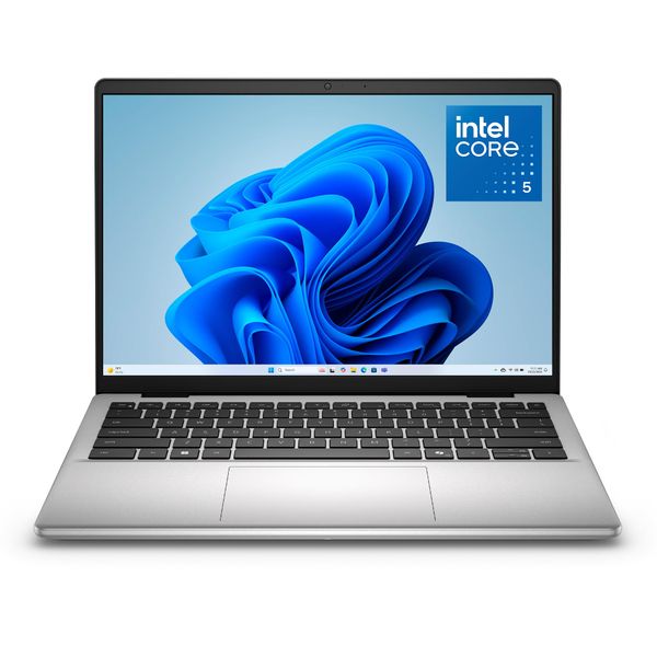 Dell 14 DC14250 Laptop 14" 2K (1920x1200), Intel Core 5 120U, 16GB RAM DDR5, 512GB SSD, Intel Graphics, Windows 11 Home, Backlit English QWERTY Keyboard, Fingerprint Reader – Silver