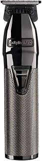 BaByliss Pro Super Motor Professional Skeleton Trimmer, Cord/Cordless use, Long Lasting Rechargeable Lithium Battery, Powerful Motor, Precise Steel Blade, Silver/Black