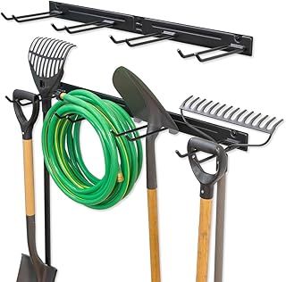 StoreYourBoard BLAT Tool Storage Rack, Garage Wall Organizer, Garden Tools, Shovels, Rakes, Brooms, Holds 250 lbs