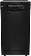 CANDY CDPH 2L1049B-80 Freestanding 10 Place Setting Slimline 45cm Dishwasher, 5 Programmes, Quick wash, Black