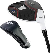 Golf Fairway Woods 3 or 5, Titanium Golf Club 15 or 18 Degrees 44 Inches Right Handed Graphite Shaft