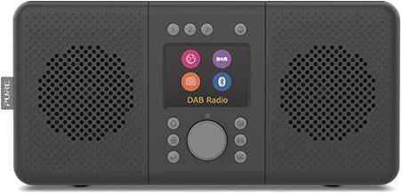 Pure ELAN CONNECT+ All-In One Internet Radio with Bluetooth 5.0 (DAB/DAB+ and FM, TFT Display, Preset Buttons Support, Music Streaming, Podcast, Battery Usage, USB), Charcoal