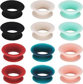 12pcs Mute Style Pack for Loop Earplugs,Reusable Soft Silicone Mute Insert,Quiet Silicone Mute Insert Accessories for Loop Engage Loop Experience Earplugs Quiet forJourney Home Office Library