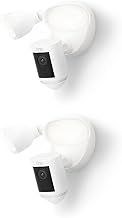 Ring Floodlight Cam Wired Pro | Outdoor Security Camera with 2K Video with Ring Vision, 3D Motion Detection, Bird's Eye View, alternative to CCTV system | 30-day free trial of Ring Home | 2 Cameras