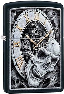 Zippo Windproof Lighter | Metal Long Lasting Zippo Lighter | Best with Zippo Lighter Fluid | Refillable Lighter | Perfect for Cigarettes Cigars Candles |Pocket Lighter Fire Starter | Skull Design