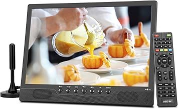 KCR 14.0 Inch Digital DVB-T2 Portable TV, Freeview, Rechargeable battery, USB port, Headphone jack, Remote Control, AV input, HDMI input