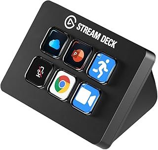 Elgato Stream Deck Mini – Control Zoom, Teams, PowerPoint, MS Office and More, Boost Productivity with Seamless Integration for Daily Apps, Set Up Shortcuts Easily, Compatible with Mac and PC