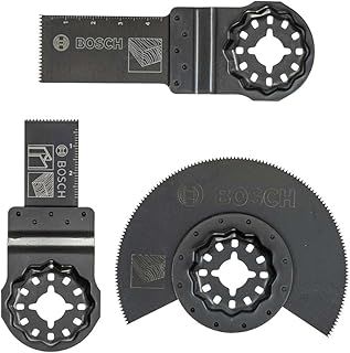 Bosch Professional 3-Piece Starlock Multitool Set (for Wood and Metal, Accessories Multitool)