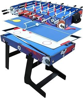 AIPINQI 4-in-1 Multi Game Combination Table Set, 48" Mini Foosball, Ping Pong, Pool Table, Slide Hockey for Game Rooms, Bars, Party, Family Night