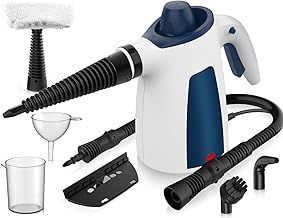 Steam Cleaner, HandHeld Steam Cleaners, Portable Steam Cleaning, Steam Cleaner Hand Held, Multi-Purpose Portable Steamer with 9 Accessory Kit for Sofa, Kitchen, Tile, Curtains, Carpets, Window