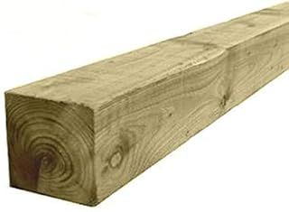 Timber Fence Post/Gate Post 75mm x 75mm (3x3 inch) 1.2m (4ft) Pressure Treated Wood