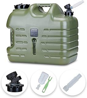 UPWOIGH Water Container, 25L Big Water Jug, Truly No Leakage Water Storage, Military Green Water Tank,BPA Free Portable Water Containers for Camping