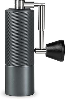 TIMEMORE Manual Coffee Grinder Chestnut C2 FOLD, Foldable Handle, Stainless Steel S2C Conical Burr, Adjustable Grind Setting, Espresso French Press Pour Over Coffee, Darkgrey