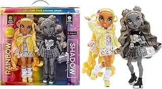 Rainbow High Shadow High Madison Twins 2 Pack - SUNNY & LUNA - Fashion Dolls with Yellow & Grey Designer Mix & Match Outfits with Accessories - Great for Kids 4-12 Years Old