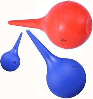 3 in 1 Ear Syringe - Reusable Ear Wax Removal Tool - 30ml/75ml Blue, 90ml Red