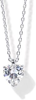 PAVOI 14K Gold Plated 925 Sterling Silver CZ Diamond Pendant Necklace for Women | Adjustable Slider