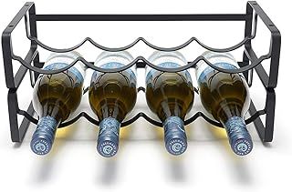 simplywire – Modular Wine Rack – Stackable Bottle Holder – Black