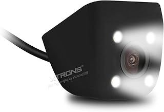 Xtrons 170° Wide Angle HD Rear View Reversing Camera Waterproof with CMOS Imaging Sensor, 720P AHD Camera and Four-eye Strong LED Light (CAM009S)