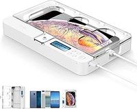 iDiskk Phone Lock Box with Timer Phone Jail,Self-control Phone Safe Lock Box for All iPhone and Most Android Phones, Electronic Timer Locker Gift for Kids, Students, Parents, Lock Phone Away(Crystal)