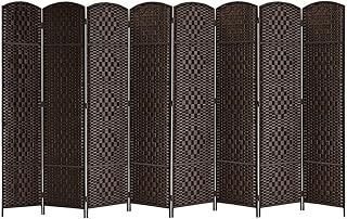 Room Divider 6 Panel Wall Partition Privacy Screen Area Separator Foldable (6Panel-Beige)