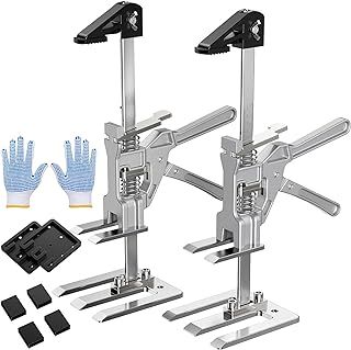 Labor Saving Arm Jack 2 Pack, Multi-Function Hand Lifting Tool Jack, Two-Speed Descent Furniture Lifter Jacks, Arm Tool Lift for Installing Cabinets,Doors & Windows, Load-Bearing 400 kg