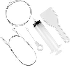 5Pcs Helpful Fridge Cleaner Set Reusable Fridge Drain Hole Cleaning Tool Kitchen Useful Drain Hole Blockage Remover Kits Flexible Fridge Cleaner Pipe for Home Kitchen