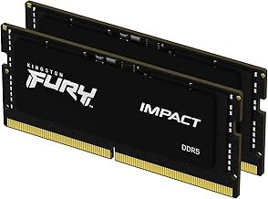 Kingston Fury Impact PnP 32GB (2x16GB) 5600MT/S DDR5 CL40 SODIMM Notebook Gaming Memory Kit of 2 - KF556S40IBK2-32