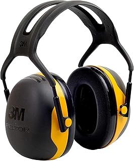 3M Peltor X2AC1 X2 Earmuff; Ear Defender, Hearing Protection against noise levels in the range of 94-105 dB (SNR: 31dB) e.g. power tools, Pack of 1, Black/Yellow, Adult - Standard