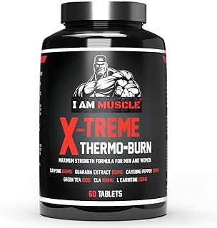 X-Treme Thermo-Burn, Premium Active Ingredients, Supplement for Men & Women, UK Premium Manufacturer, 60 Tablets