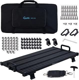 GUITTO Guitar Pedalboard - Effects Pedal Board Aluminum Alloy with Carry Bag (GPB-03 Large)