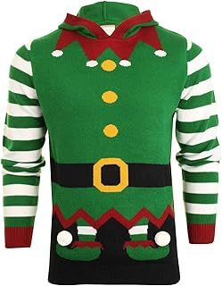 Men's Novelty Hooded Christmas Jumper