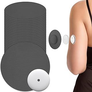 Freestyle Libre 3 Sensor Covers for Glucose Monitor,25Pcs Waterproof Libre 3 Adhesive Patches,Stick Sensor Tape No Allergic.Black
