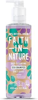 Faith In Nature Natural Lavender Dog Shampoo, Vegan & Cruelty Free,No SLS,Silicones or Parabens, Deep Cleansing, For Dirty Dogs, 400ml
