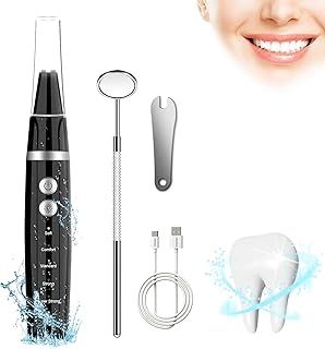 HANGSUN Plaque Remover for Teeth Kit - No Need Water Flosser with 5 Working Modes for Removal of Food Residue and Tartar.