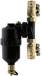 Magnetic Boiler Filter 22mm Inline for Central Heating inc Full Bore Valves with Metal Handle - Team Supplies TSFILTER