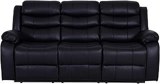 Dante Furniture Loma 3 Seater Leather Recliner Sofa (Brown)