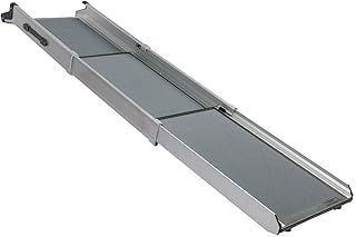 PetSafe Happy Ride Compact Telescoping Dog Ramp - Portable Lightweight Pet Ramp - Great for Cars, Trucks and 4X4s - Durable Aluminium Frame Supports up to 140 kg - High-Traction Surface Design