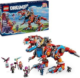 LEGO DREAMZzz 2-in-1 Cooper’s Robot Dinosaur C-Rex Set, T. rex Dino Action Figure Rebuilds into a Cool Pterodactyl Toy for 9 Plus Year Old Boys and Girls, Creative Birthday Gift for Kids 71484