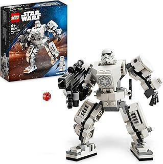LEGO Star Wars Stormtrooper Mech Set, Buildable Action Figure Model with Jointed Parts, Minifigure Cockpit and Large Stud-Shooter, Collectible Toy for Kids Aged 6 and Up 75370