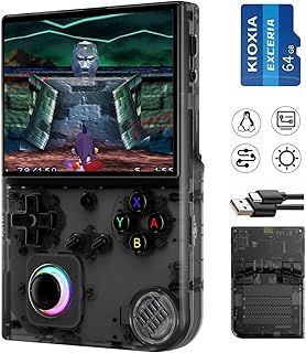 RG40XXV Handheld Game Console RG 40XXV 4.0'' IPS Screen with 64G TF Card Pre-Installed 5223 Games Supports 5G WiFi 4.2 Bluetooth Online Fighting,Streaming and HD Retro Emulator RG40XX