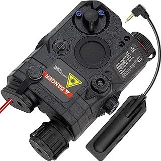 Tactical PEQ Box PEQ-15 Battery Case Red+ White LED Flashlight for Airsoft Paintball Hunting AEG GBB CQB