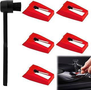 5PCS Record Player Needle, Record Player Needle Replacement, Turntable Replacement Needle Durable Record Player, Replacement Accessories Vinyl Record Player for Vic-trola, 1by-one, Cro-sley, I-ON