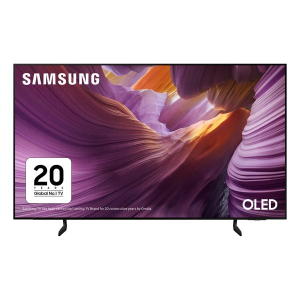 Samsung Smart TV 55-Inch S84F 4K OLED Television for Live Football & Home Cinema, OLED HDR, 4K AI Upscaling, Motion Xcelerator 120Hz Gaming TV, Dolby Atmos, Vision AI [2025] [Energy Class G]
